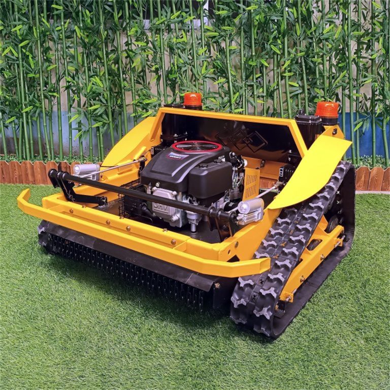 remote control rubber track steep incline weed reaper China manufacturer factory