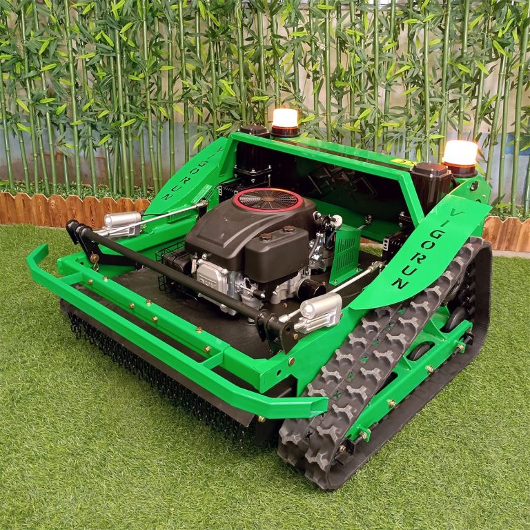 cordless tank lawn mower for hillside