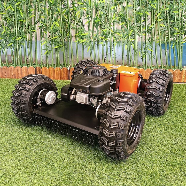 remotely controlled caterpillar lawn trimmer cheap price