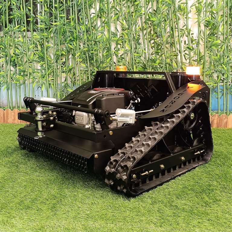 RC crawler weed mower for river levee