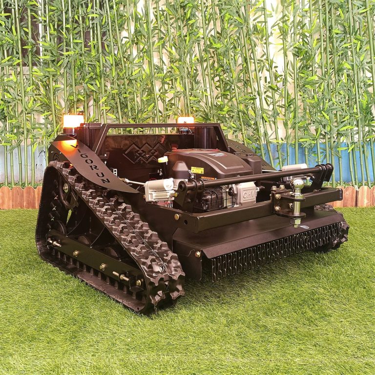 remote control crawler lawn grass cutter for weeds