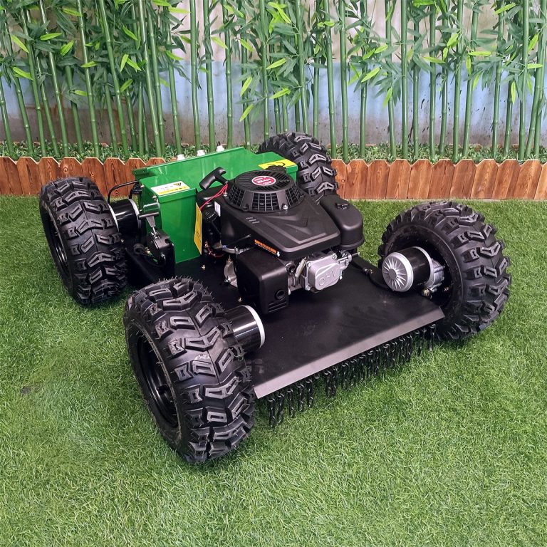 unmanned wheeled slope grass crusher made in China