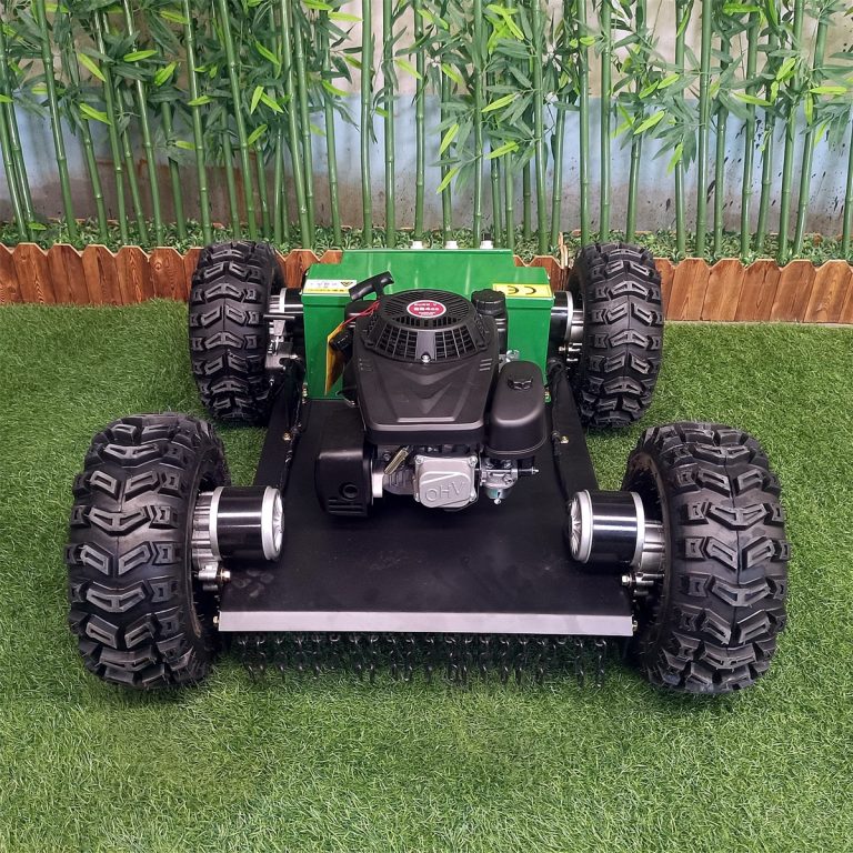 remote controlled cutting grass machine for garden lawn